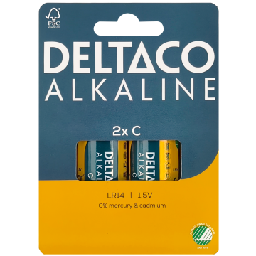 C/LR14 Alkaline battery 2-pack