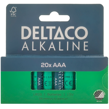 AAA alkaline 20-pack