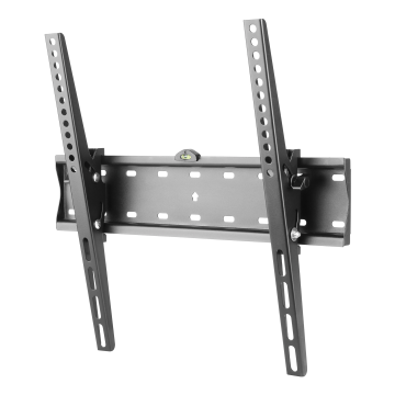 Tiltbard veggfeste, med vater, 32"-55", 40 kg, svart
