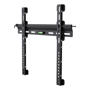 Lavprofil, fast veggfeste, med vater, tyverisikret, 32"-55", 55 kg, svart