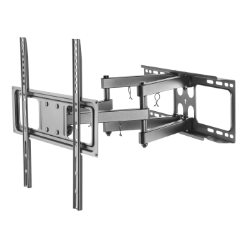 Fullt bevegelig veggfeste, buet skjerm, 32"-55", 40 kg, svart