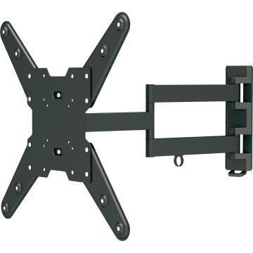 Veggfeste for TV/skjerm, 23-55", maks 35 kg, 3 ledd, svart