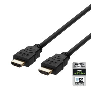 Ultra High Speed HDMI cable, 5m, eARC, QMS, 8K at 60Hz, 4K at 120Hz, black