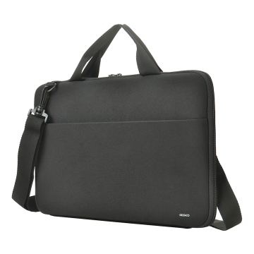 Neoprene Laptop Sleeve 11,6-12" handles, shoulder strap, black