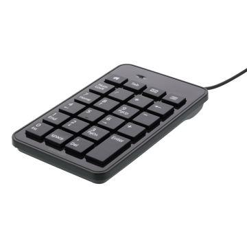 TB-120 Numeric keyboard, 23 keys, 4 hot keys, USB, black